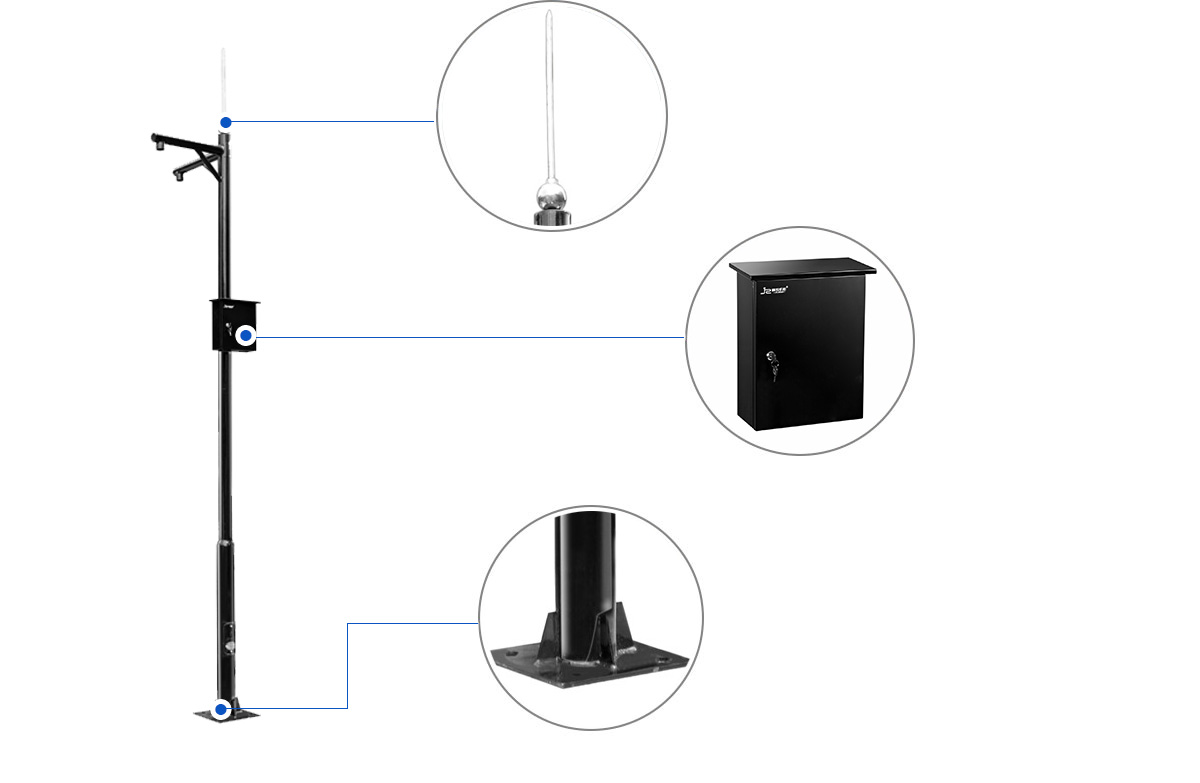 小區監控立桿產品細節圖