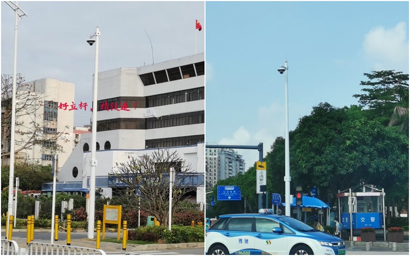 精致傾力打造福田高清全景八角監控立桿案例