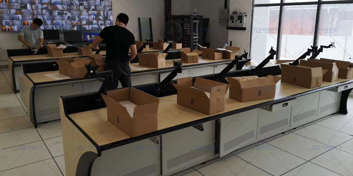 廣東河源阿里巴巴監控大廳豪華操作臺定制項目